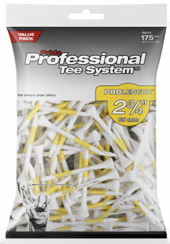 Pride Pts 2 3/4 Tee Pack 175 Yellow