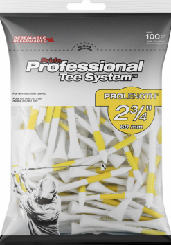 Pride Pts 2 3/4 Tee Pack Yellow - 100