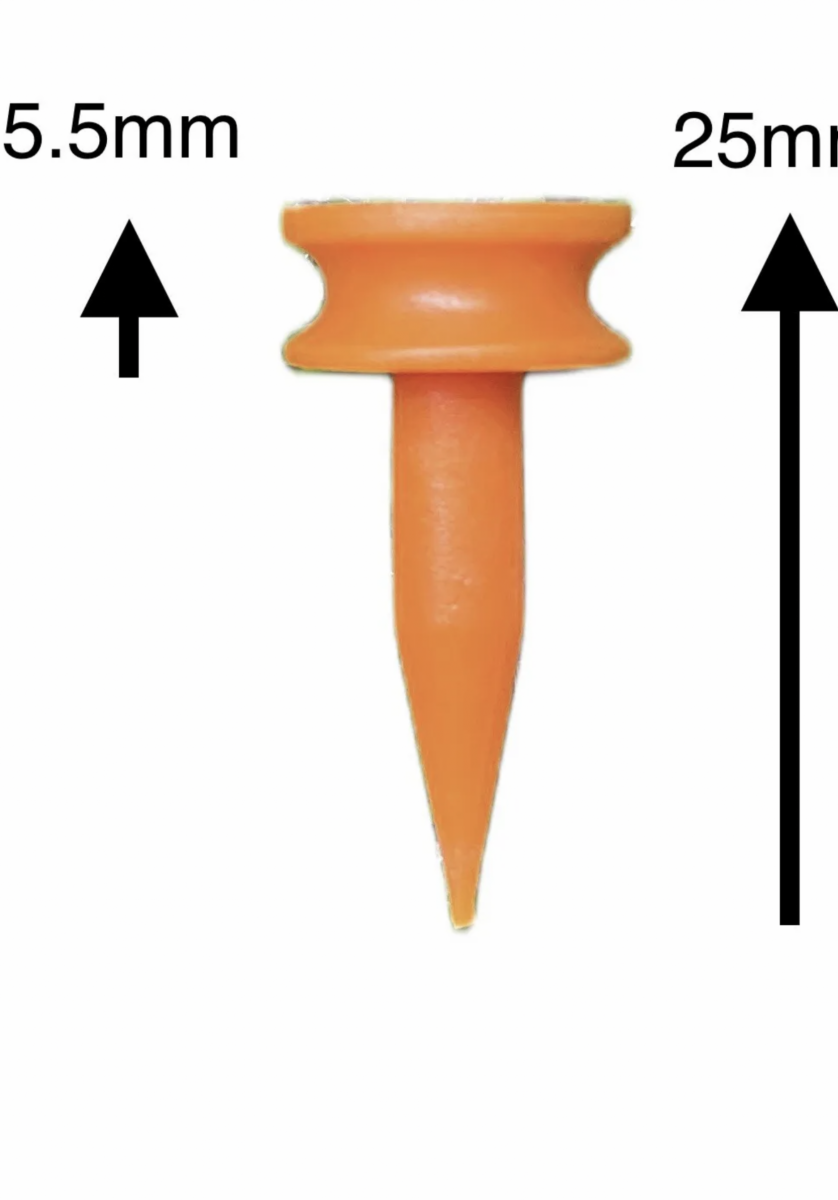 Longridge Plastic Castle Tees Orange 5Mm 1000 Pack - Image 2