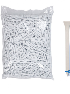 Masters 2 3/4 White Wooden Tees X 1000