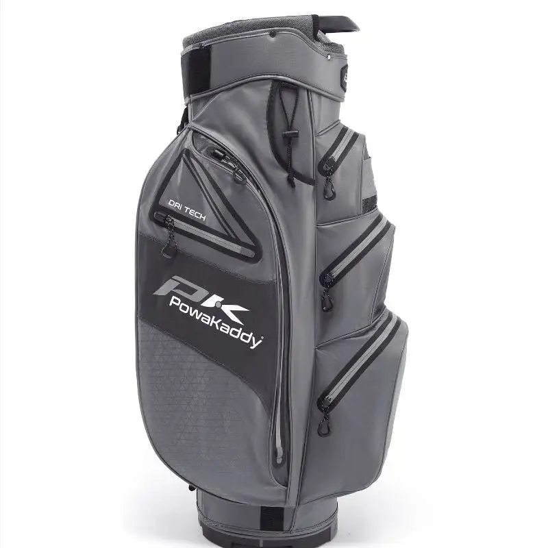 PowaKaddy Dri Tech Golf Cart Bag - Gunmetal/Black - Image 2