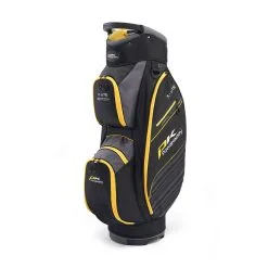 Powakaddy X-Lite Edition Golf Cart Bag - Black/Gunmetal/Yellow